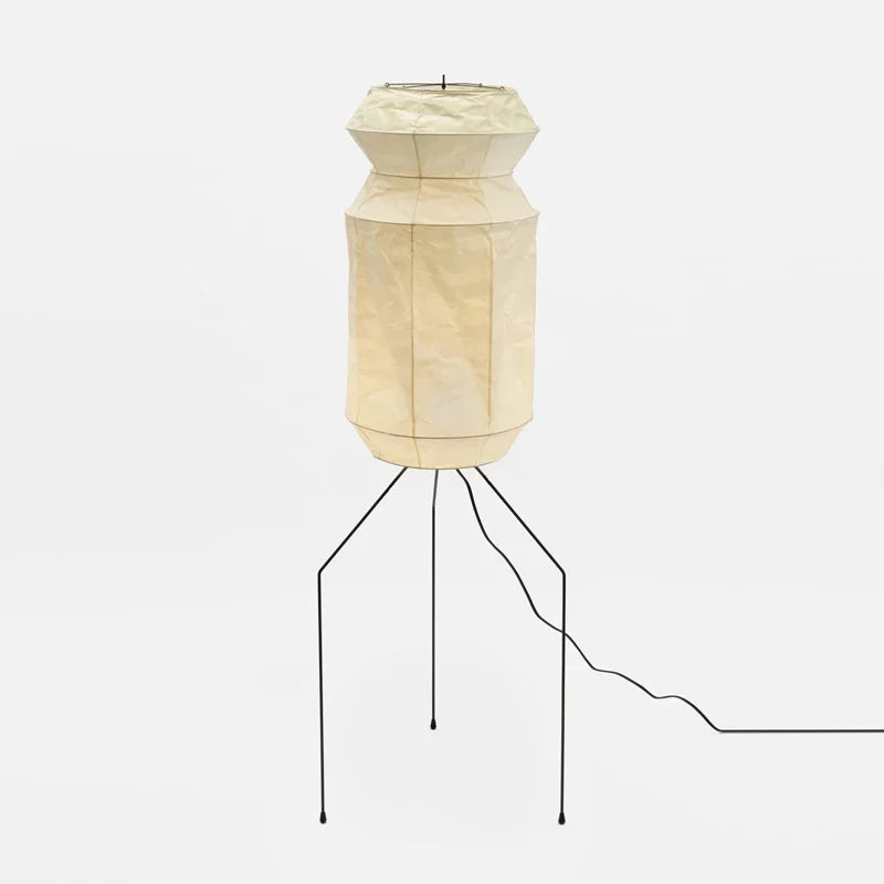 Zen Rice Paper Floor Lamp | Minimalist Noguchi-inspired Design | Ideal For Modern Living Rooms - Floor Lamps