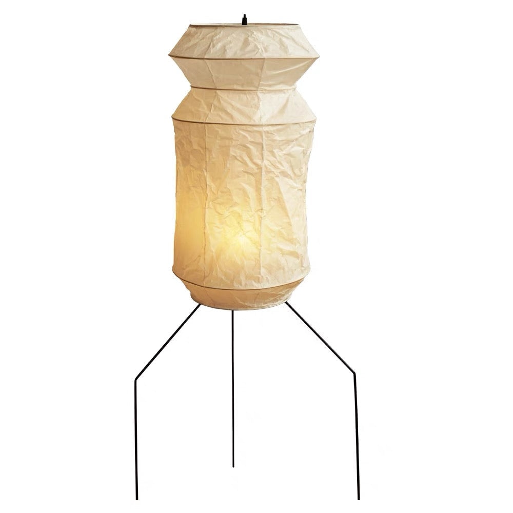 Zen Rice Paper Floor Lamp | Minimalist Noguchi-inspired Design | Ideal For Modern Living Rooms - Floor Lamps