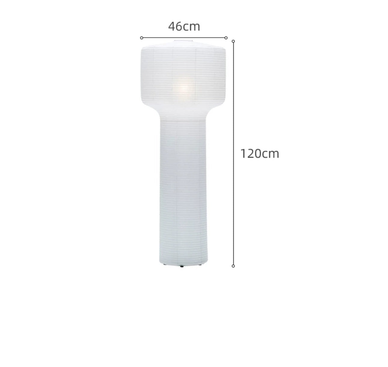 Modern Paper Lantern Floor Lamp - Minimalist Design Soft Ambient Lighting for Bedrooms & Living Spaces - Lamps