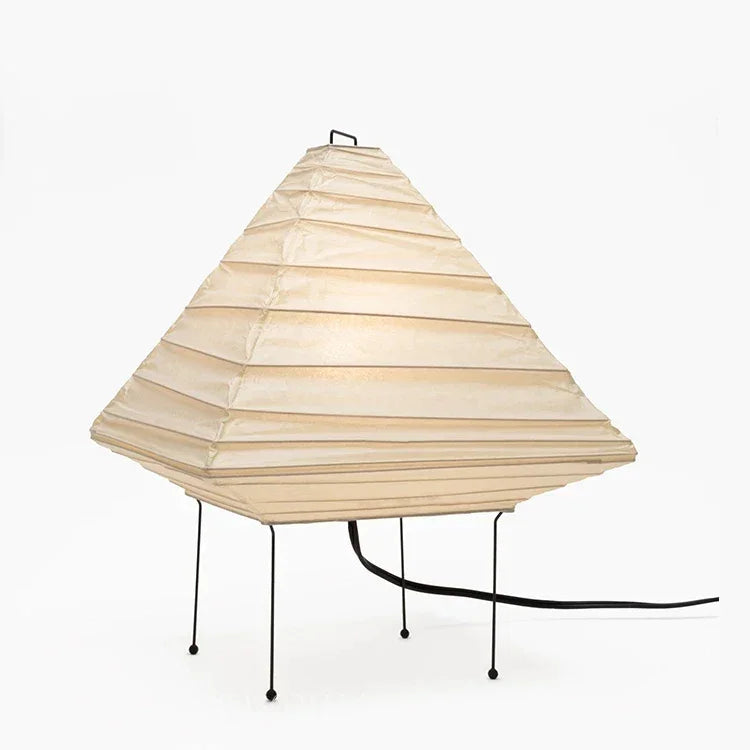 Akari 5x Japanese Rice Paper Table Lamp | Japandi Minimalist Lighting - Lamps