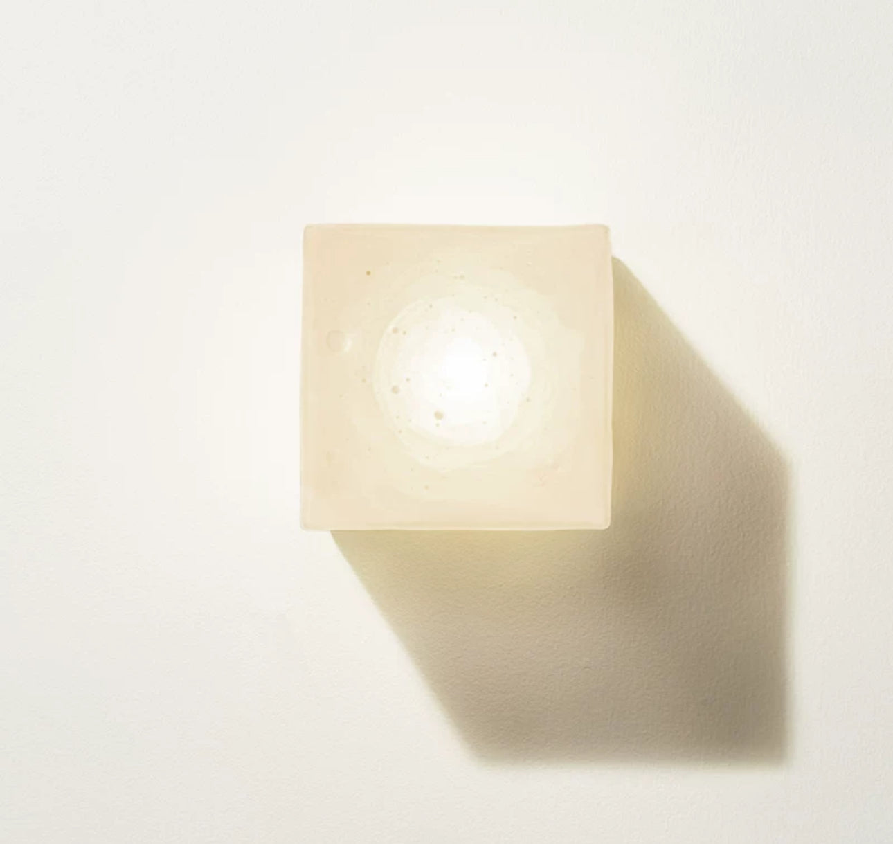 Minimalism Square Wall Lamp - Modern Glass & Iron 15x15 Cm - Minimalist Lamps