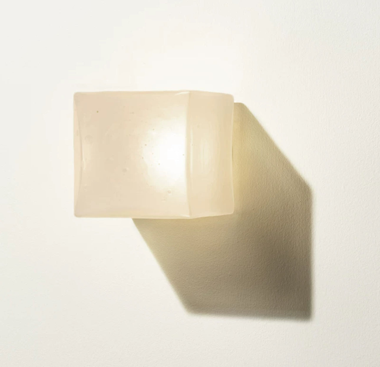 Minimalism Square Wall Lamp - Modern Glass & Iron 15x15 Cm - Minimalist Lamps