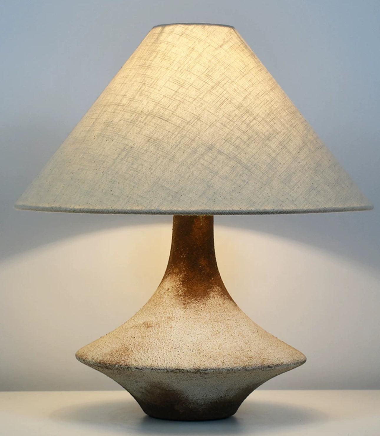 Wabi-sabi Table Lamp - Rustic Japandi Decor - Minimalist Lamps