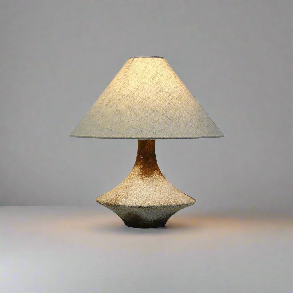 Wabi-sabi Table Lamp - Rustic Japandi Decor - Lamps