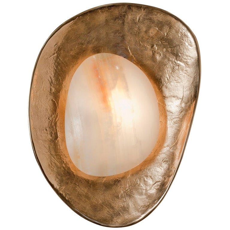 Wall Sconces for Living Room - Oyster - Luxury Decor - Gold Finish