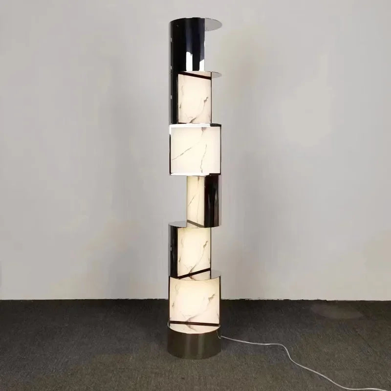 Mordern Luxury Marble Effect Led Floor Lamp For Living Room - Unique Lamps