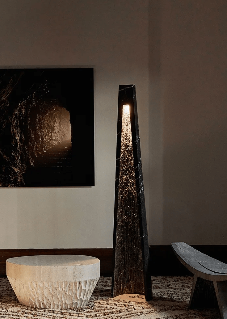 Luxurious Marble-effect Led Floor Lamp - 165cm Height Energy Efficient - Modern Lamps