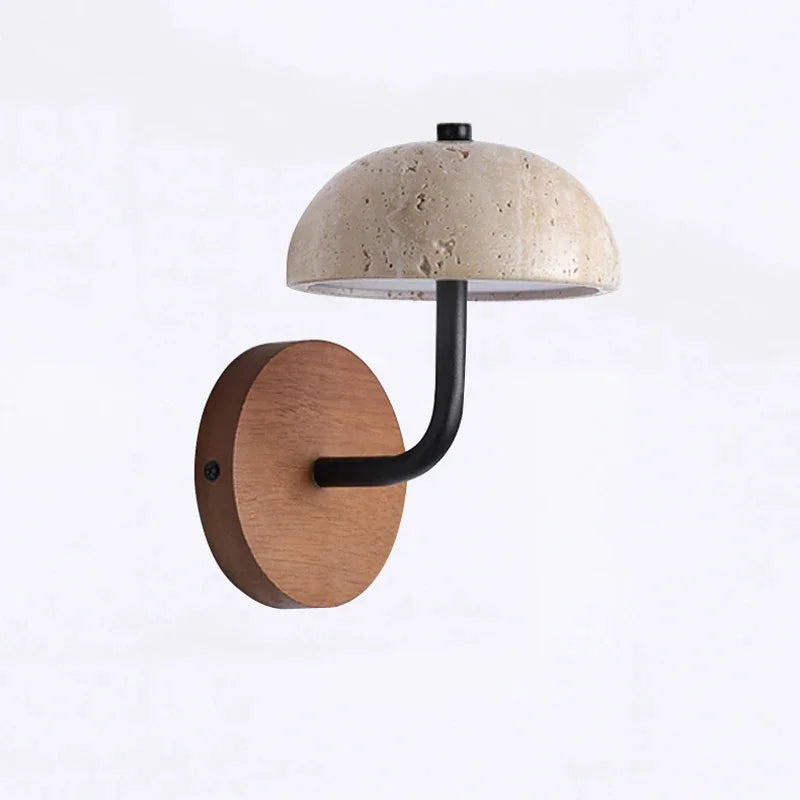 Marble Wall Lamp Natural Material Wabi-sabi Light Fixtures For Bedside Living Room Corridor - Modern Sconces