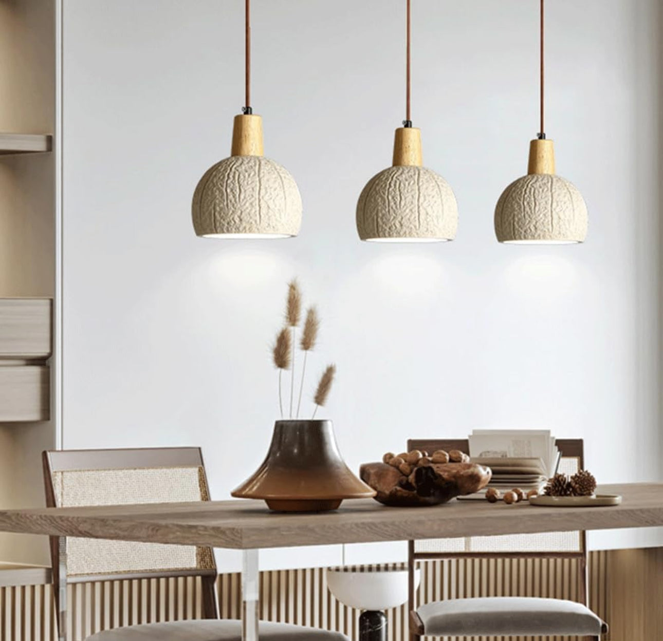 Minimalist Natural Pendant Lamps For Dining Room Bedroom Living - Lamps