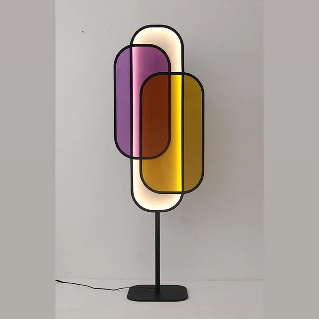 Modern Acryl Floor Lamp | Colorful Artlighting for Eclectic Contemporary Design Homes - Lamps