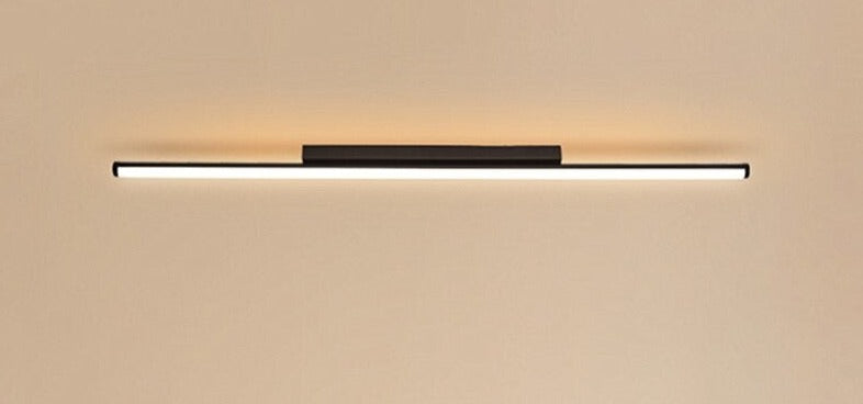 Black Led Bar Flush Mount Ceiling Light | Modern Lamps For Kitchen Dining Room Bedroom - Mounts