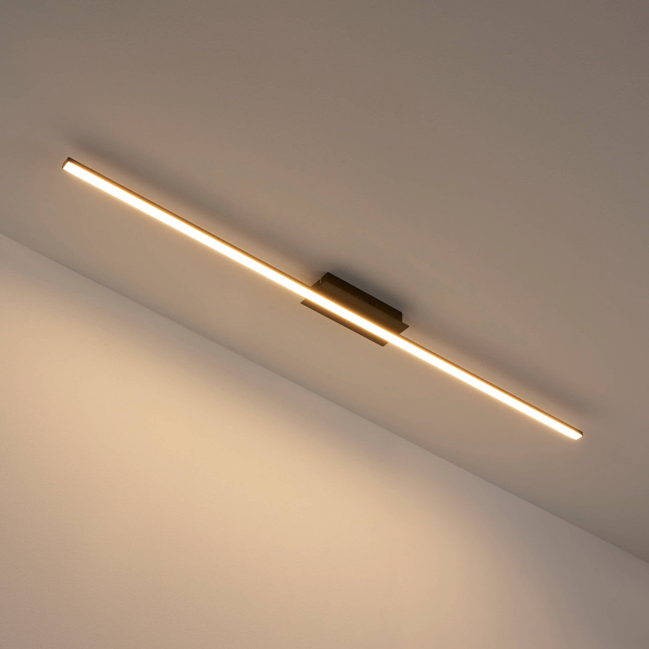 Black Led Bar Flush Mount Ceiling Light | Modern Lamps for Kitchen Dining Room Bedroom - Mounts