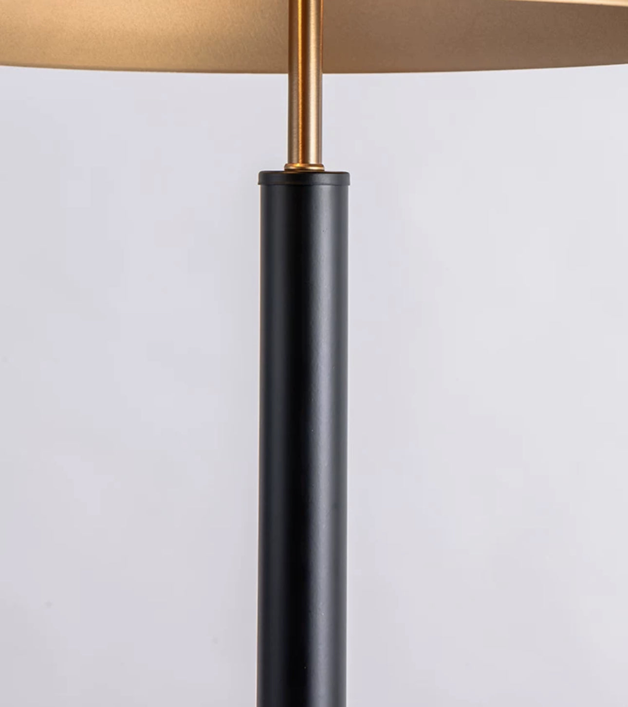 Modern Brass and Black Iron Table Lamp – Luxury Accent Light for Living Room or Bedroom - Lamps