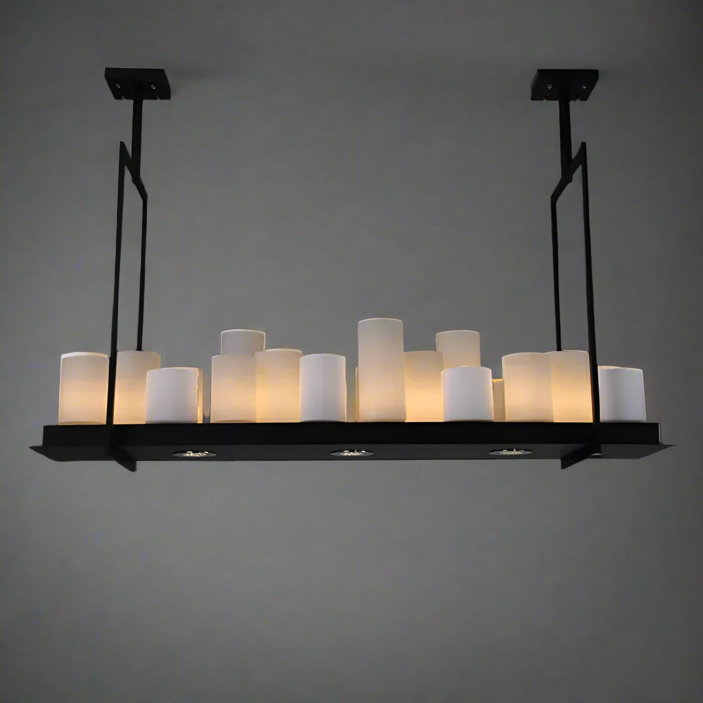 Candle Chandelier for Dining Room | Black Finish | Casalola Lights - Chandeliers