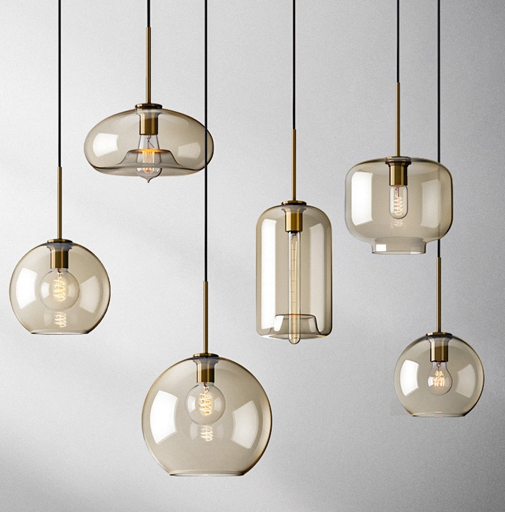 Modern Pendant Lighting | 1-light Glass Lamp | Kitchen Dining Room | Casalola - Lamps