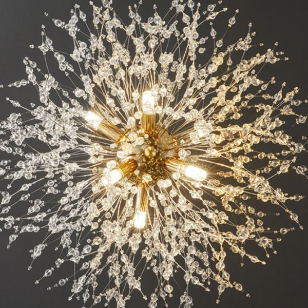 Modern Pendant Lighting | Crystal Dandelion Lamps | 1-light For Stairs Living Room Dining - Lamps