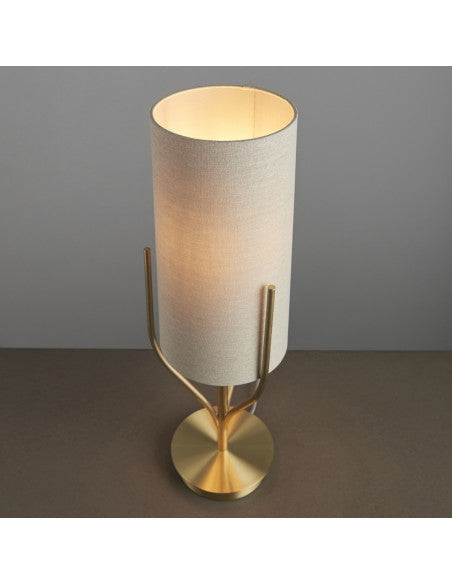 Modern Floor Lamp - Gold Finish Fabric Shade Warm Light Csa Ul Listed Ce - Lamps