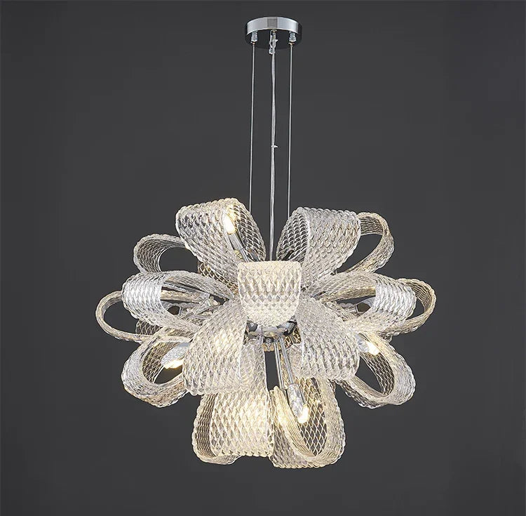 Modern Murano Glass Chandelier for Living Room and Dining Area - Chandeliers