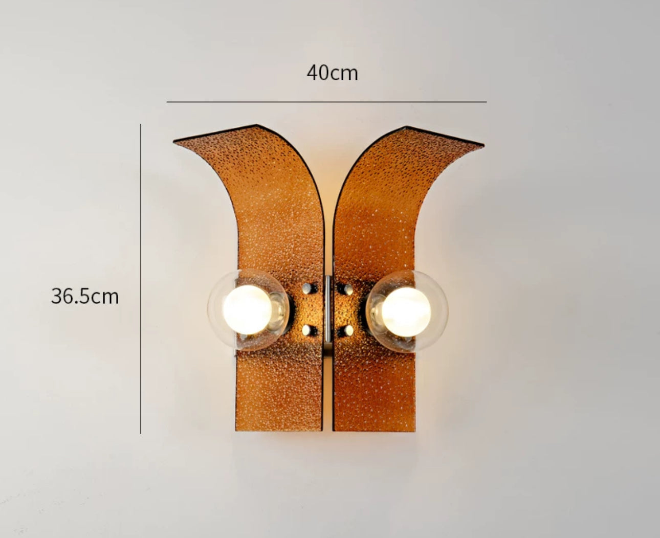 Modern Glass Wall Light 37x40cm 3000k Led - Sconces