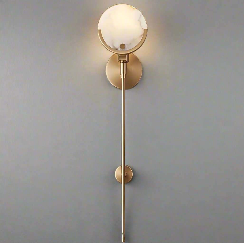 Modern Luxury Gold Marble Wall Lamp for Living Room Bedroom - Sconces