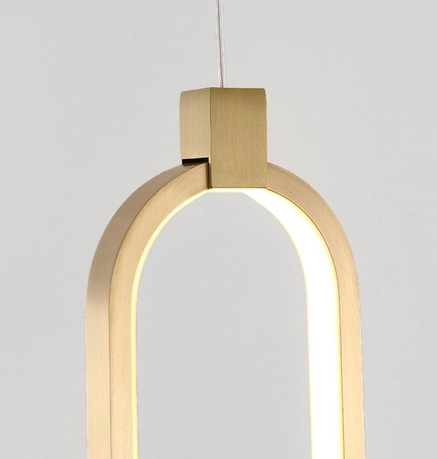 Modern Pendant Lighting | Metal Ring Led Gold Ceiling Light Fixtures | Casalola - Lamps