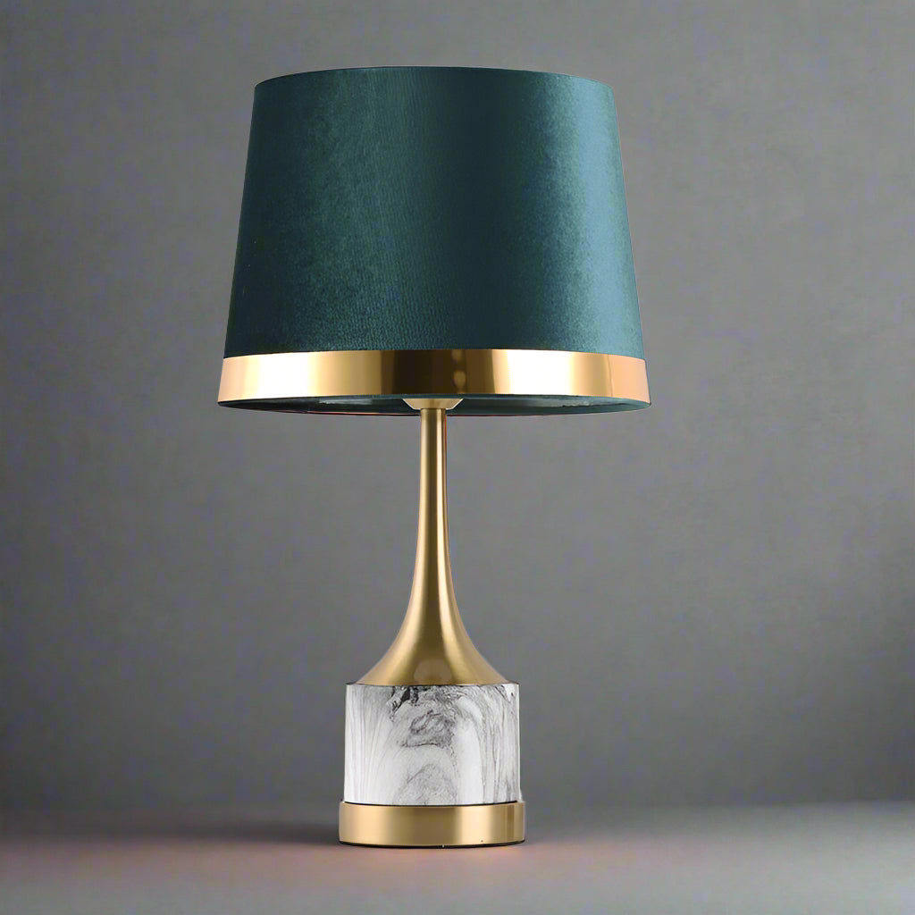 Green Luxury Bedside | Touch Table Lamp Dark Academia Design | Casalola - Lamps