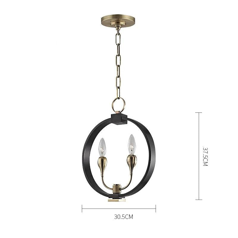 Modern Orb Candelabra Chandelier with Brass and Iron – Statement Lighting for Dining Room or Entryway - Pendant Lamps