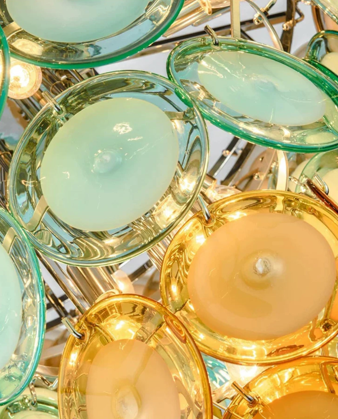 Murano Round Glass Chandelier for Modern and Eclectic Interiors - Chandeliers