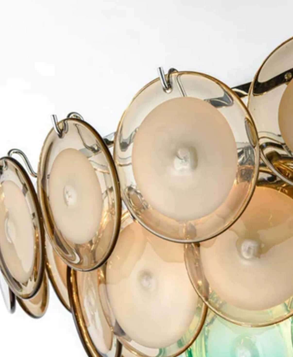 Murano Round Glass Chandelier for Modern and Eclectic Interiors - Chandeliers