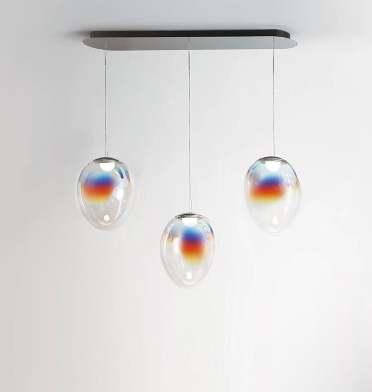 Stellar Nebula Pendant Lamp - Frosted Glass in Small (22cm) & Medium (30cm) - Modern Scandinavian Design - Lamps