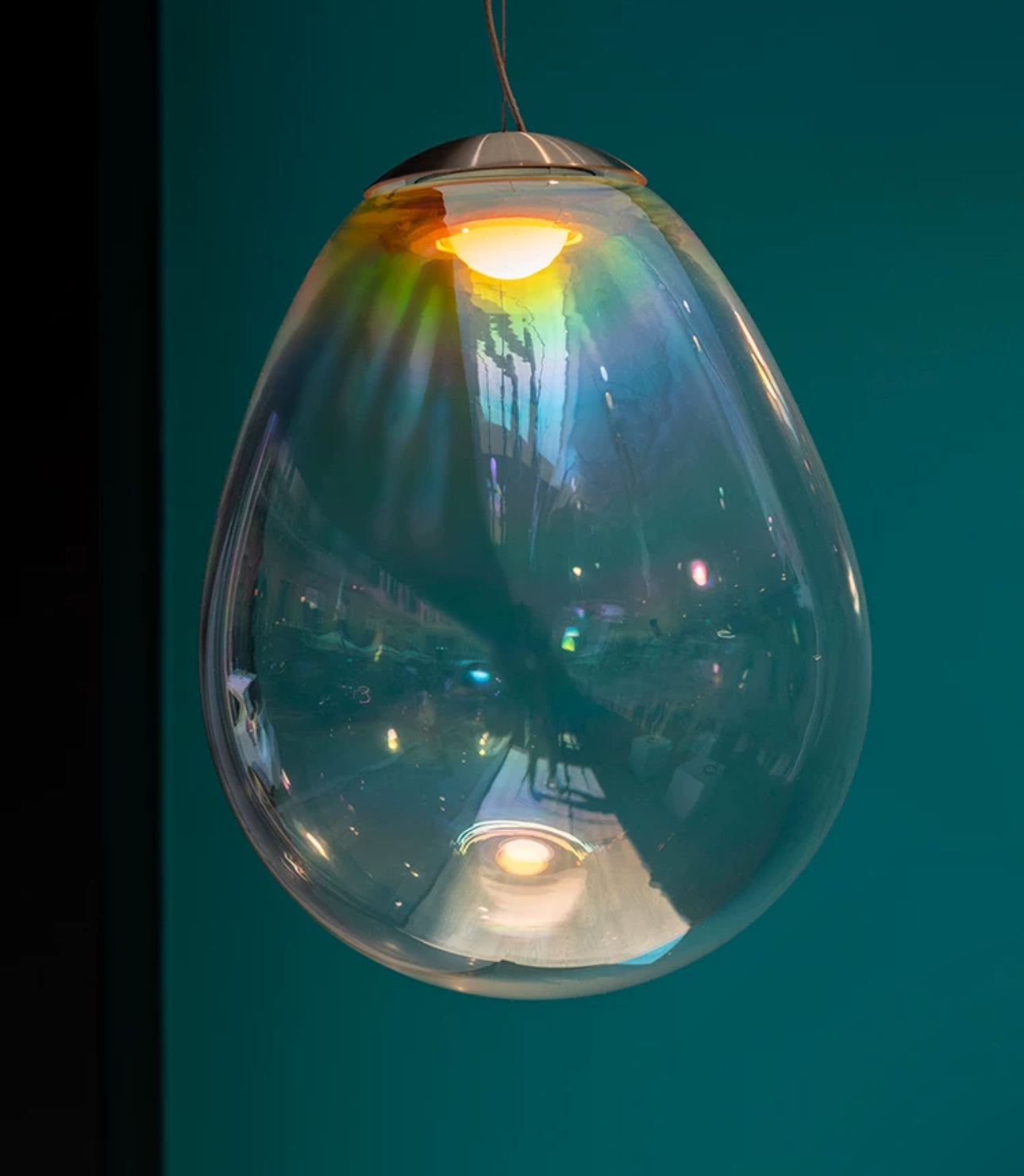 Stellar Nebula Pendant Lamp - Frosted Glass in Small (22cm) & Medium (30cm) - Modern Scandinavian Design - Lamps