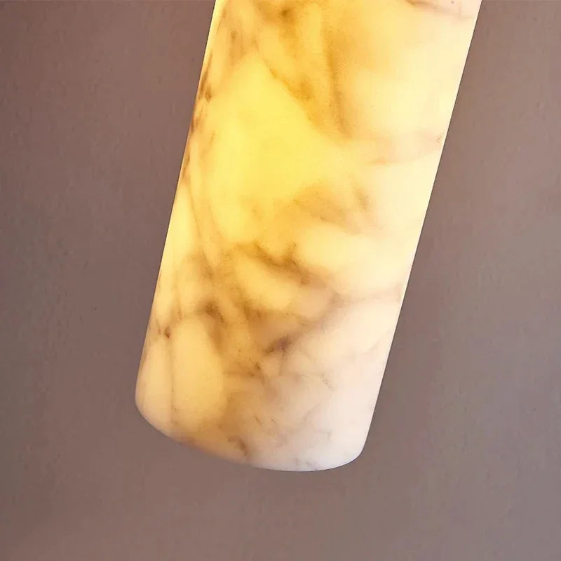 Natural Marble Pendant Lights For Dining Room Kitchen Island Stairs - Lamps