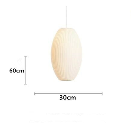 Nelson Bubble Pendant Lamp | White Silk Ceiling Lamps | Bedroom Living Room Lighting | Casalola - Lamps