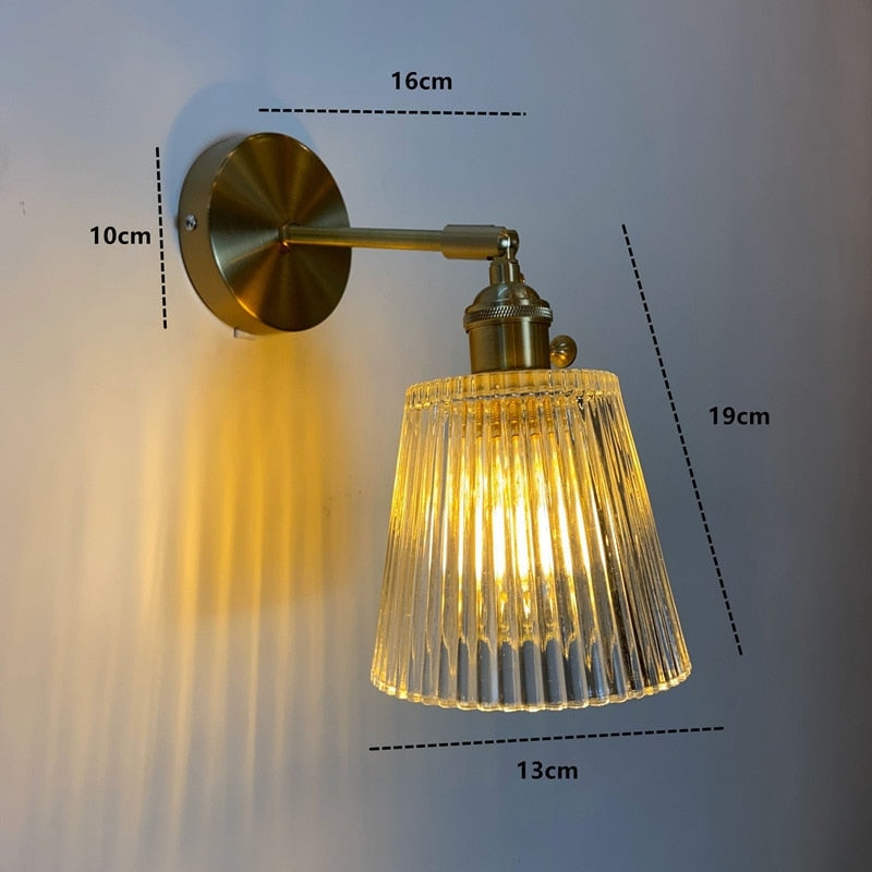 Nordic Wall Lamp With Rotatable Glass Shade - Modern Sconces