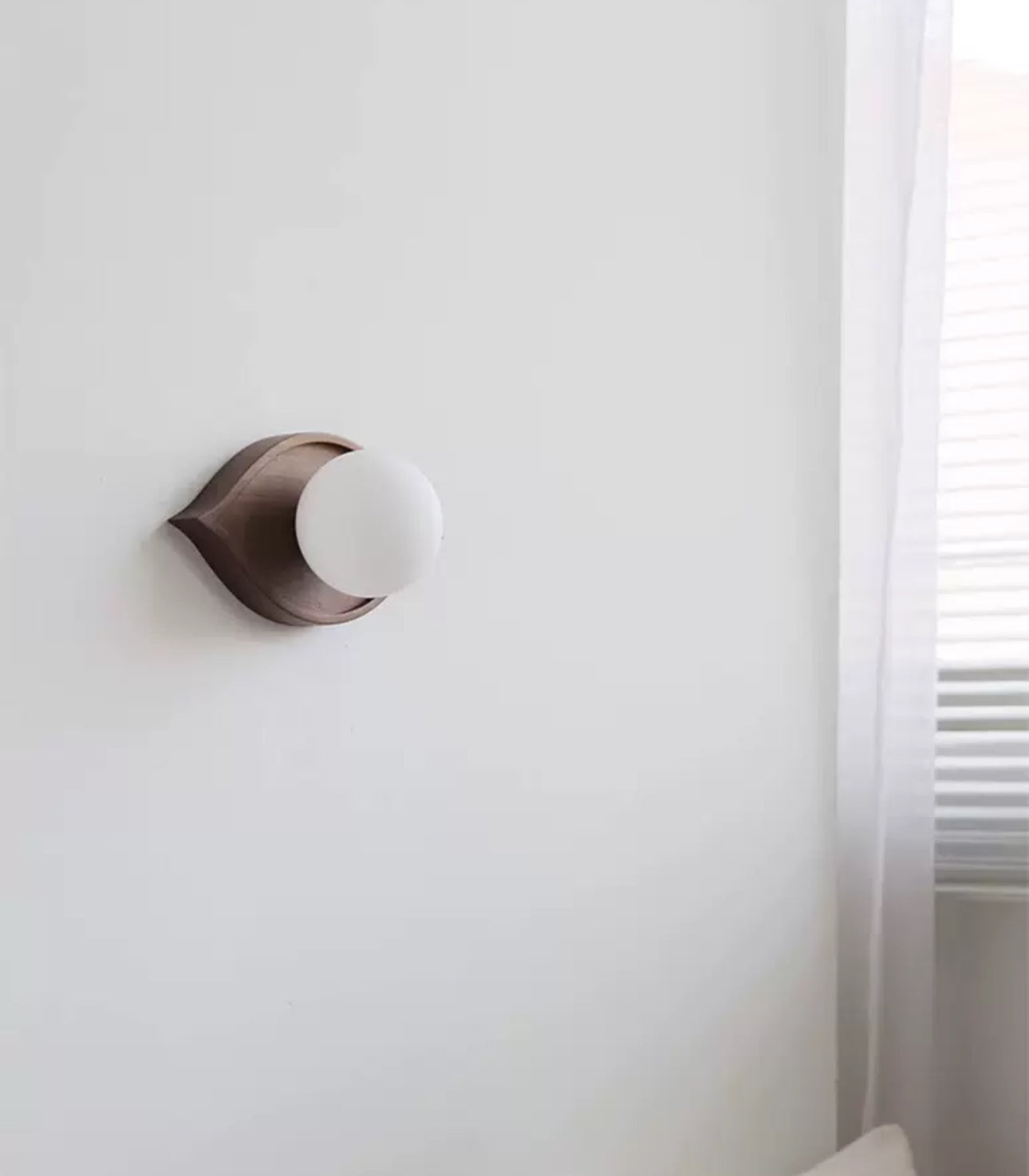 Japandi Design Walnut Wood 15x8cm Warm Led Lighting Elegant - Minimalist Wall Lamps