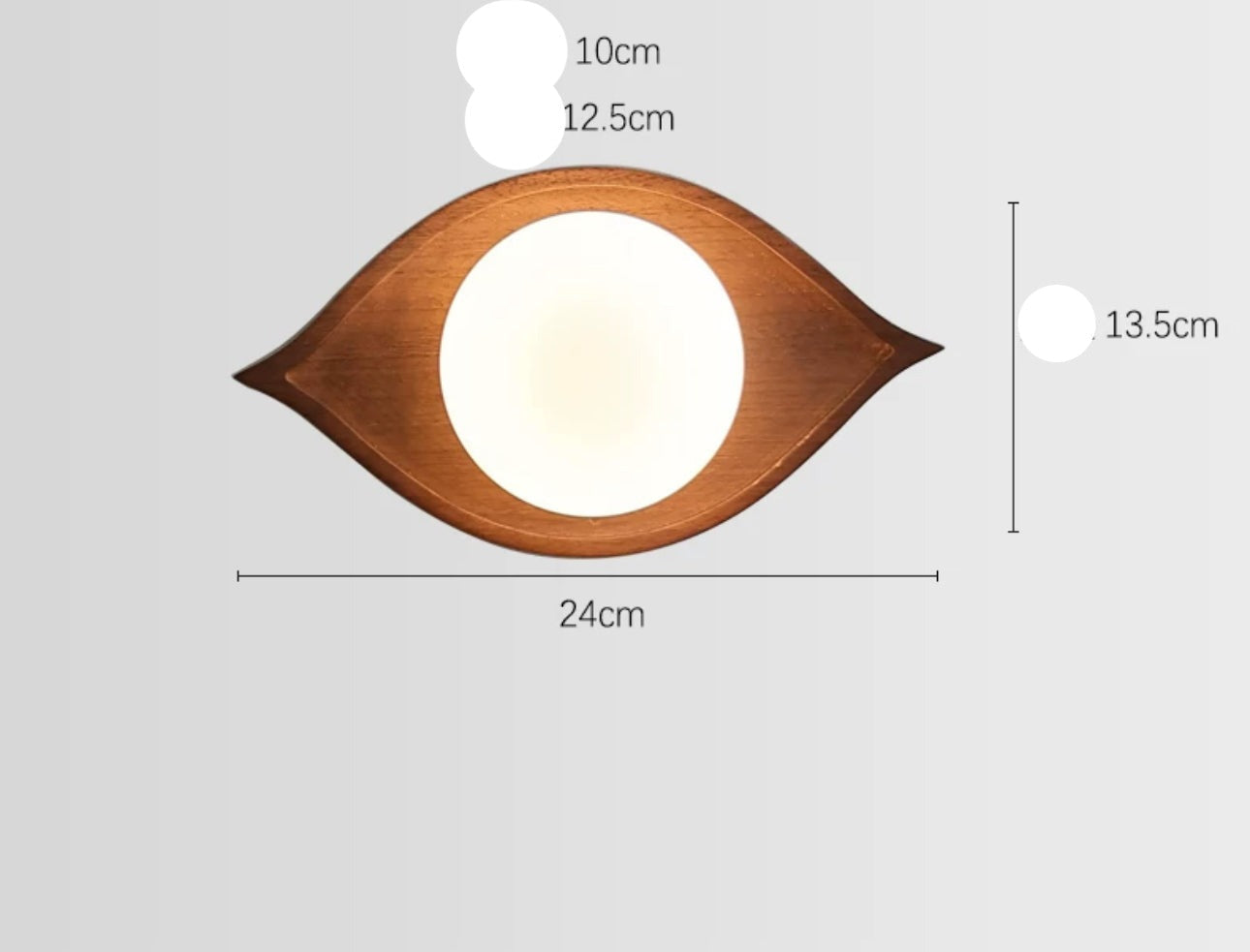 Japandi Design Walnut Wood 15x8cm Warm Led Lighting Elegant - Minimalist Wall Lamps