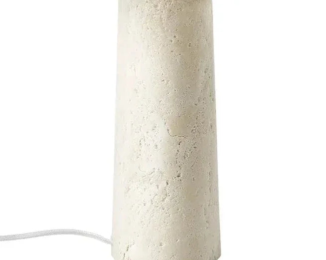 Marble Stone Table Lamp Earth Tones Bedside Contemporary Modern Luxe Lighting - Minimalist Lamps