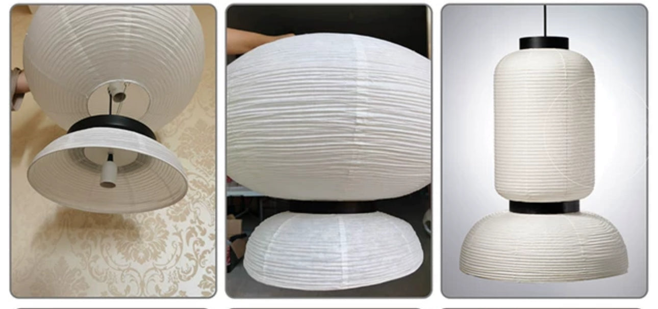 Aka-4 Paper Lantern Lamp - Minimalist Japanese Craftsmanship - Pendant Lamps