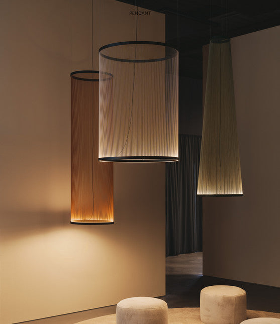 Pendant Light Collection in Aluminum Brass and Polycarbonate – Modern Lighting for Dining Living Spaces - Lamps