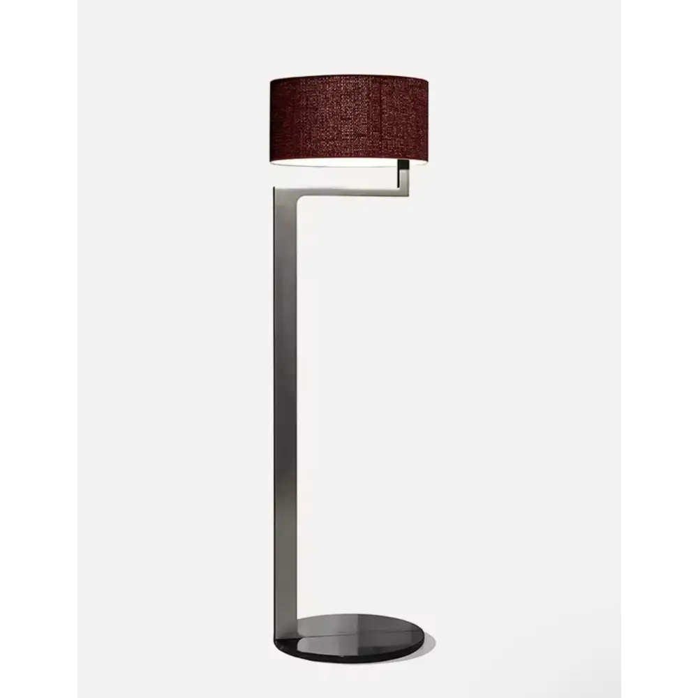 Modern Sculptural Metal Floor Lamp | Architectural Statement Piece | Red - Lamps