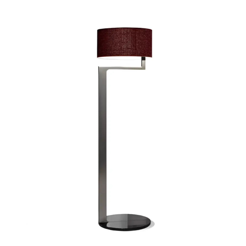 Modern Sculptural Metal Floor Lamp | Architectural Statement Piece | Red - Lamps