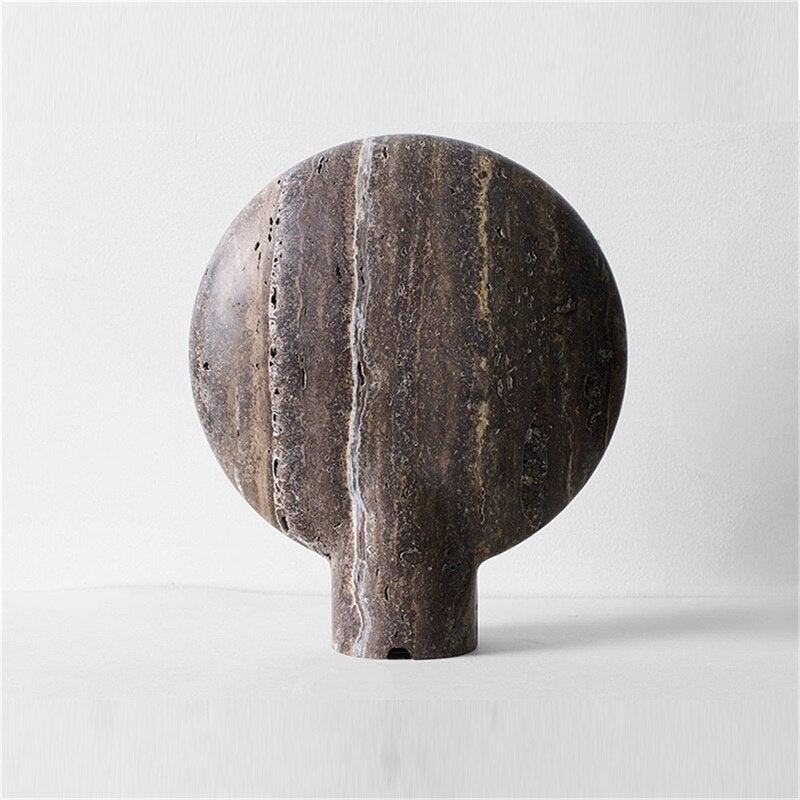 Resin Table Lamp | Brown | Bedside | For Living Room - Art Deco Lamps