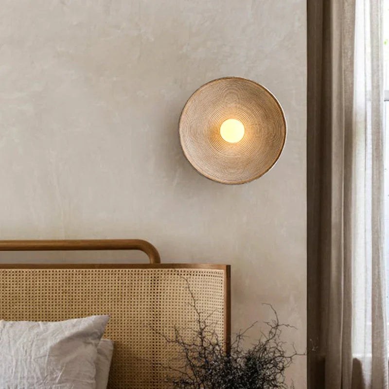 Retro Japanese Style Wall Lamp for Hallway Living Room Bedroom - Minimalist Lamps