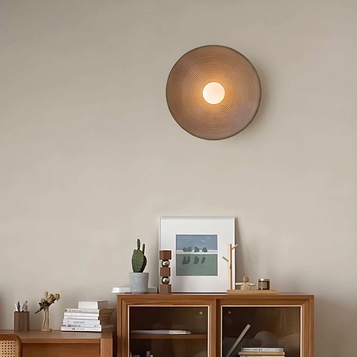 Retro Japanese Style Wall Lamp for Hallway Living Room Bedroom - Minimalist Lamps