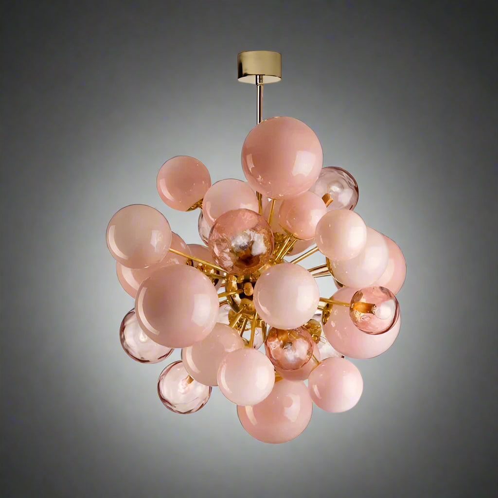 Luxurious Murano Glass Chandelier - Hollywood Glamour Ceiling Lighting for Elegant Homes - Chandeliers