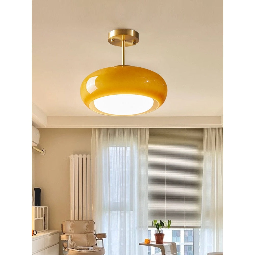 Flush fashion mount mid century lighting