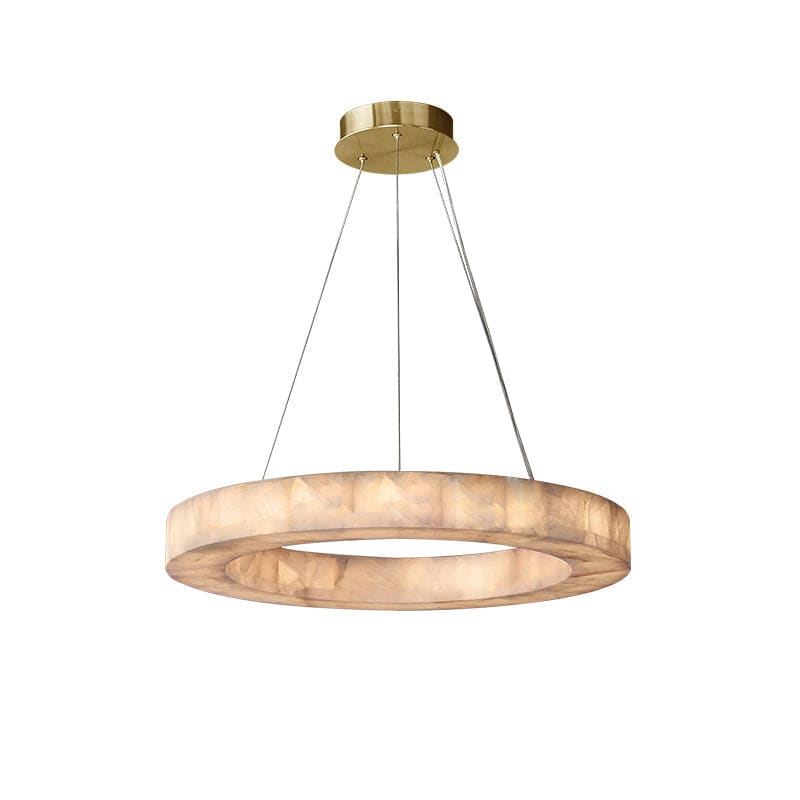 Rivage Round Alabaster Chandelier for Dining Room Living Room | Modern Decor | Casalola Lights - Chandeliers