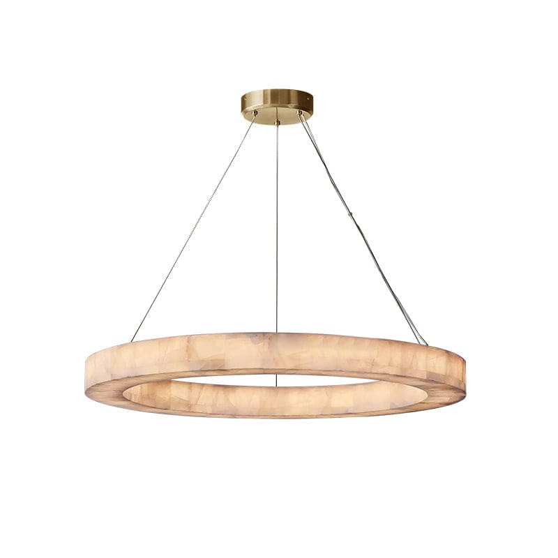 Rivage Round Alabaster Chandelier for Dining Room Living Room | Modern Decor | Casalola Lights - Chandeliers