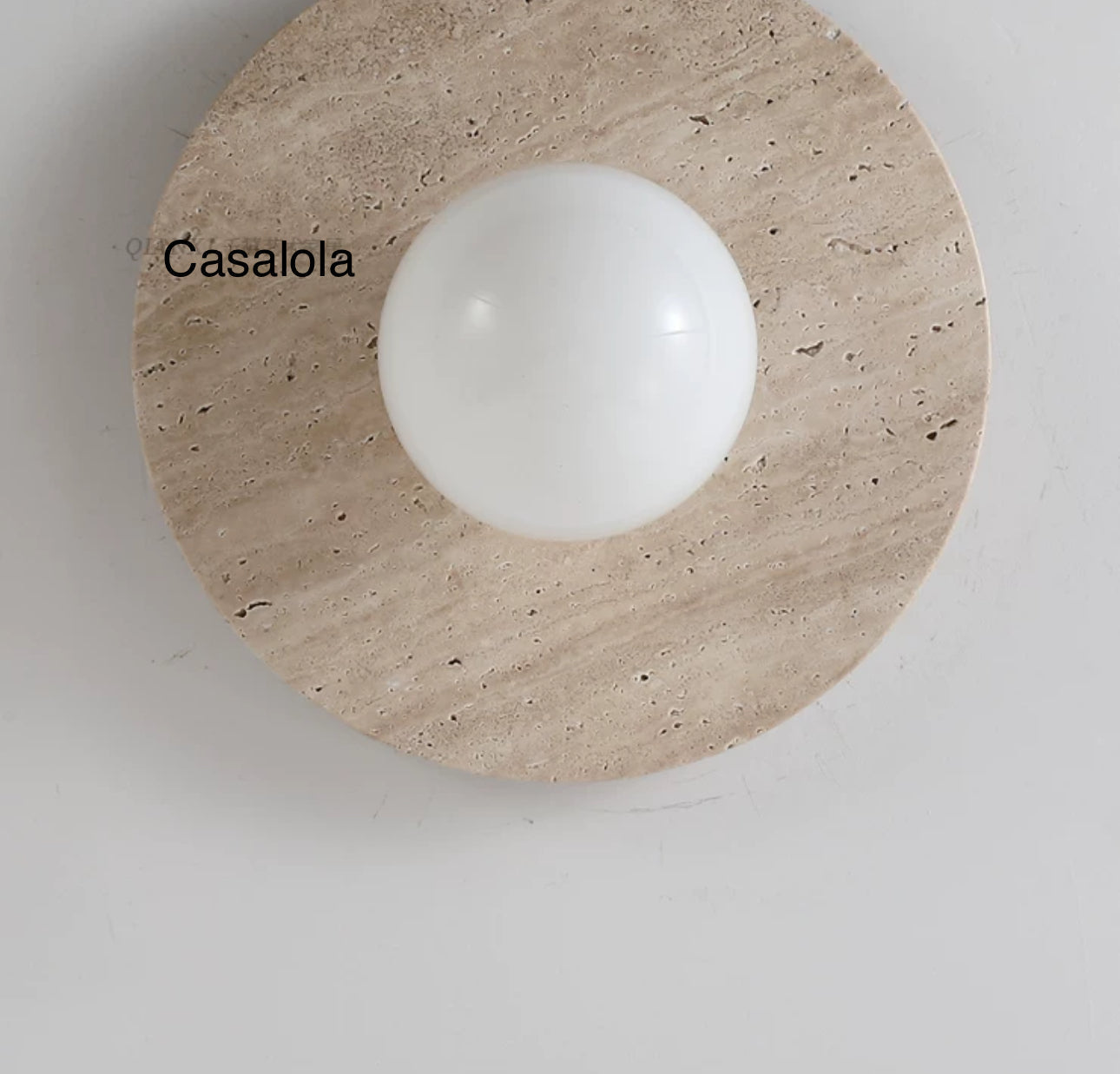 Round Marble 28cm Diameter Three Color Changeable Led Lighting Intelligent Control - Minimalist Wall Lamps