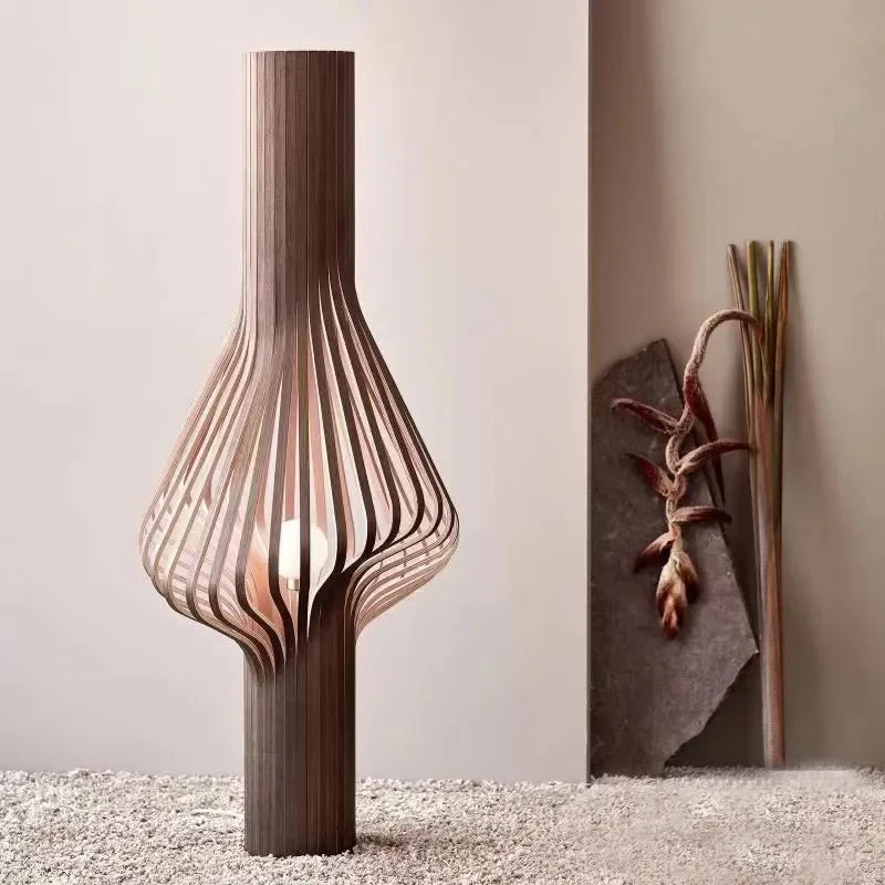 Diva Wood Lamps Series | Floor & Ceiling For Architectural Homes - Pendant Lamps